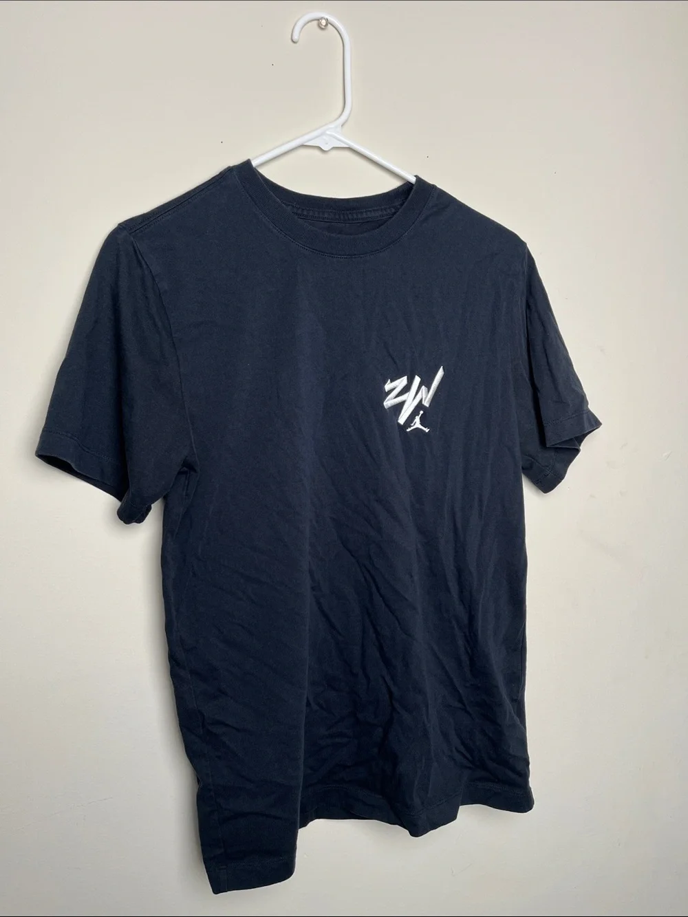 Jordan Black Short-Sleeve Tee with ZW Chest Logo